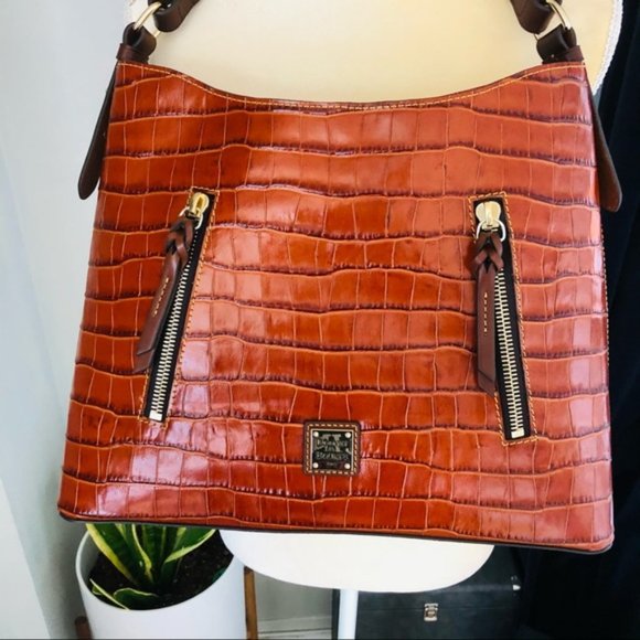 Dooney & Bourke Cooper Croc Hobo Shoulder Bag, NWT - Picture 14 of 16